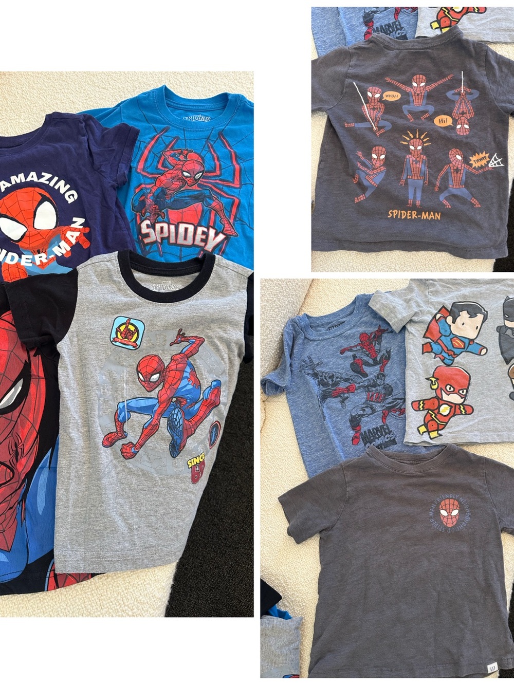 Spider-Man 4 T Seven Shirts Bundle